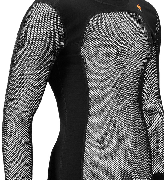 WoolNet Original Crewneck M's Jet Black | Aclima.com