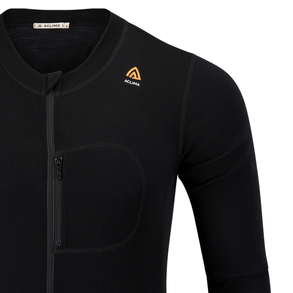 WarmWool bodypiece Unisex Jet Black | Aclima.com WarmWool bodypiece Unisex Jet Black | Aclima.com