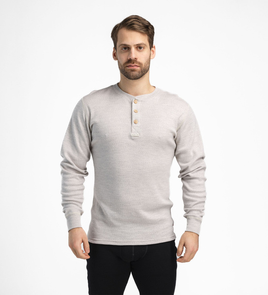WarmWool Granddad M's Beige Melange | Aclima.com