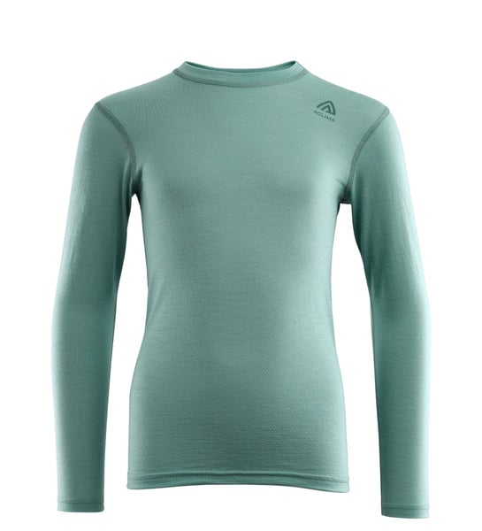 LightWool 140 Crewneck Jr Oil Blue | Aclima.com