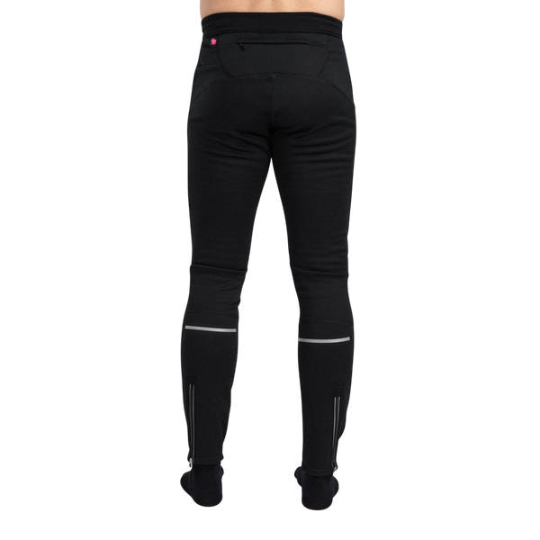 WoolShell sport Tights M's Jet Black | Aclima.com