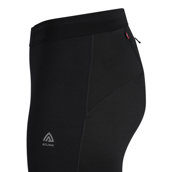 WoolShell sport Tights M's Jet Black | Aclima.com