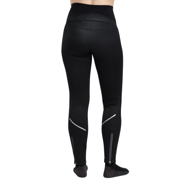 WoolShell sport Tights W's Jet Black | Aclima.com