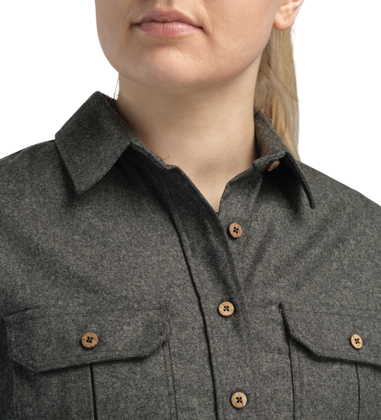 reborn woolshirt W's Green Granite | Aclima.com