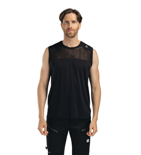 LightWool 140 Sports Singlet M's Jet Black | Aclima.com