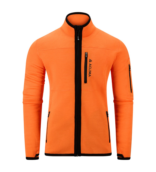 FleeceWool V2 Jacket M's Orange Tiger | Aclima.com