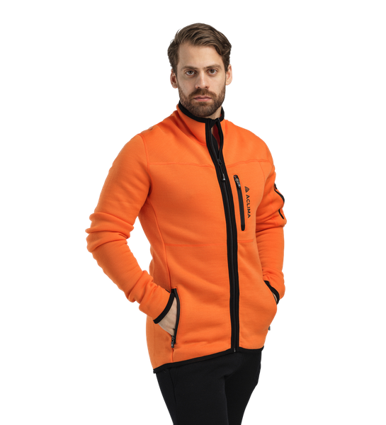 FleeceWool V2 Jacket M's Orange Tiger | Aclima.com