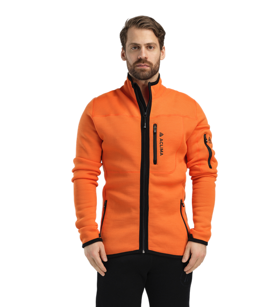 H/WOOLCASHMEREMELTONJACKETオレンジSサイズ(M相当) FleeceWool V2 Jacket M's Orange Tiger | Aclima.com