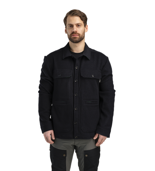 reborn Lumber Jacket M's Dark Grey Melange | Aclima.com