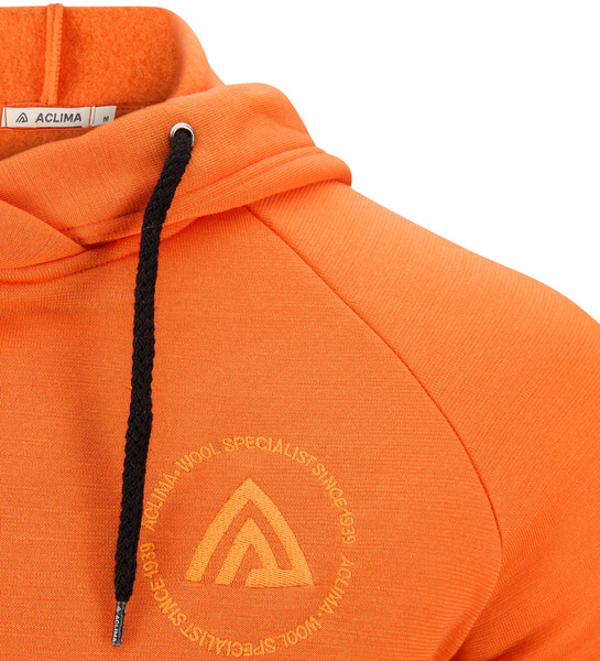 FleeceWool V2 Hoodie M's Orange Tiger | Aclima.com