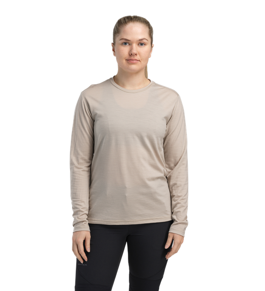 LightWool 180 Crewneck W's Simply Taupe | Aclima.com