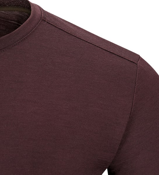 LightWool 180 Crewneck M's Chocolate Plum | Aclima.com