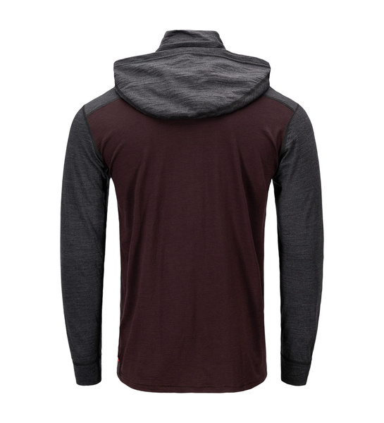 LightWool 180 Hoodie M's Chocolate Plum/Marengo | Aclima.com