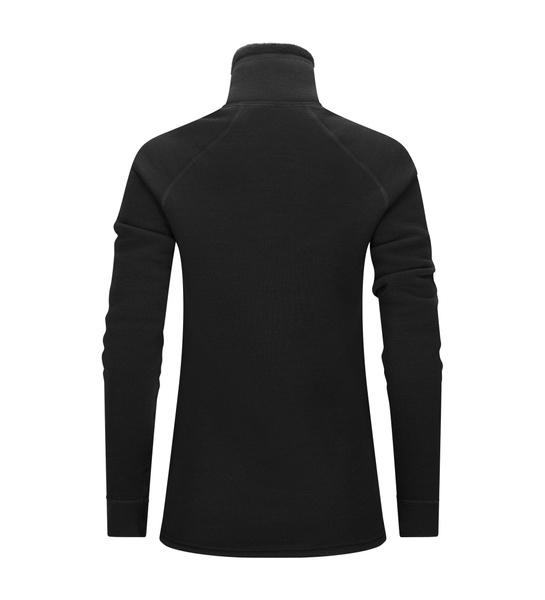 FleeceWool Polo w/ zip M's Jet Black | Aclima.com